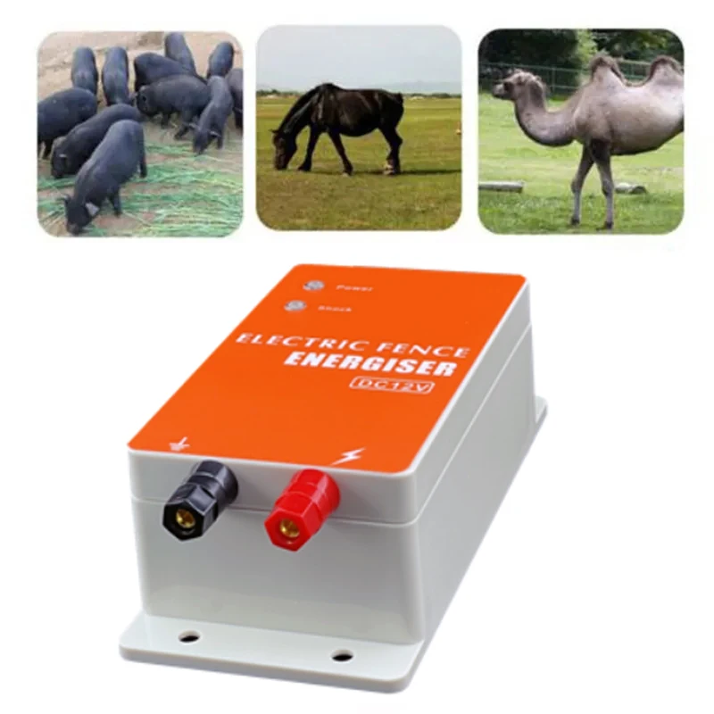 Electric Fence 0.5 Joules Low Impedance Energizer Livestock Sheep Dog Pig Elephant Cattle Animals High Voltage Pulse Controller