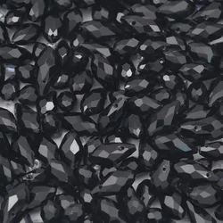 5x8/6x12mm/8x13mm Water Drop Black Austrian Crystal Side Hole Spacer Loose Glass Beads For Jewelry Making Diy Bracelets Necklace