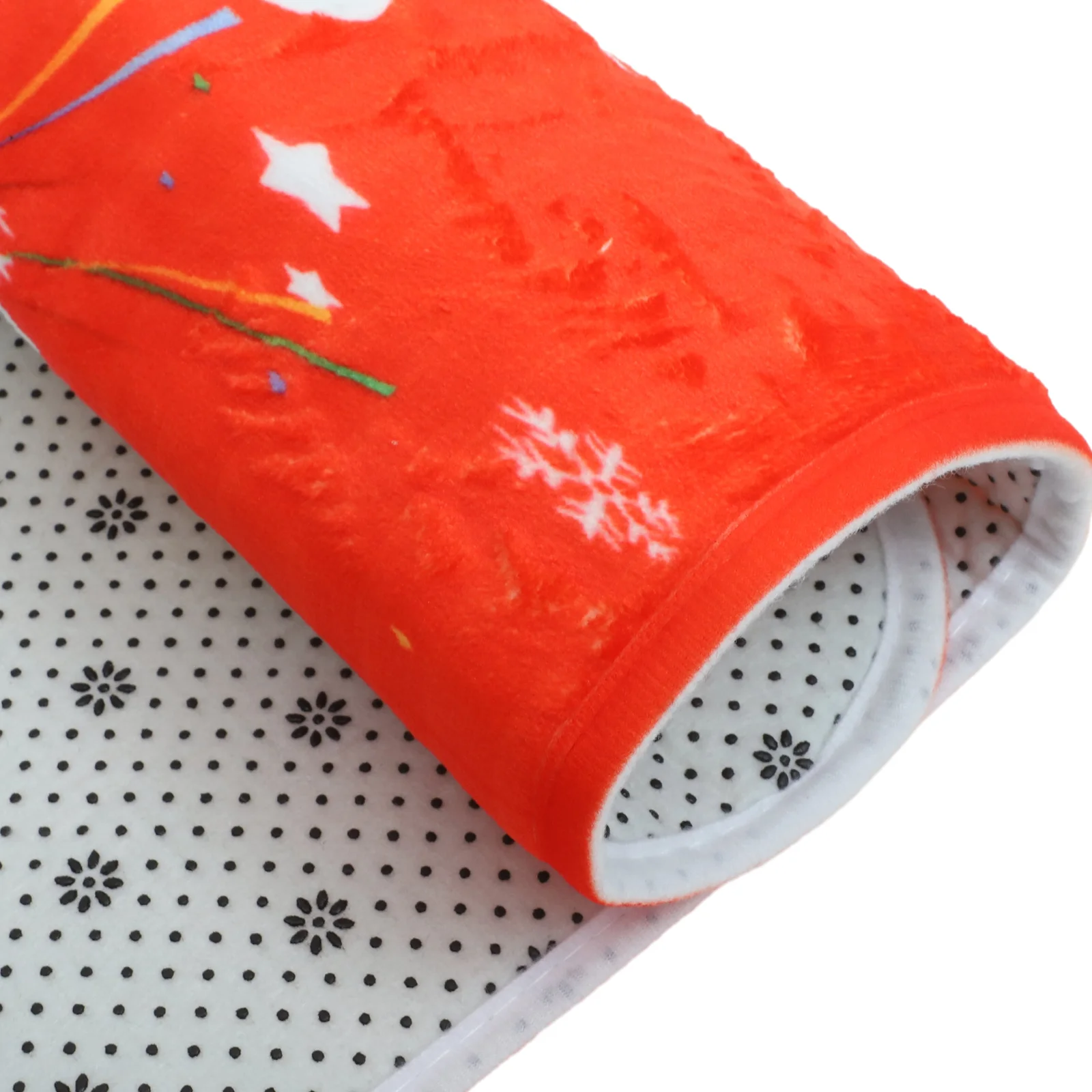 

Anti Slip Floor Mat Bathroom Rug with Christmas Pattern Non Slip Backing for Home Shower Entrance Decorative Floor Pad