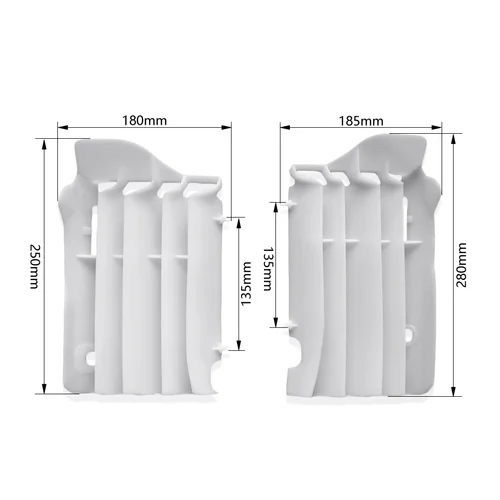 Imagen 2 del producto Para HONDA CRF250R 15-17 radiador de motocicleta guía de aire protector radiador LouversCRF450R 2015-2016 Deflector de viento de refrigeración de plástico