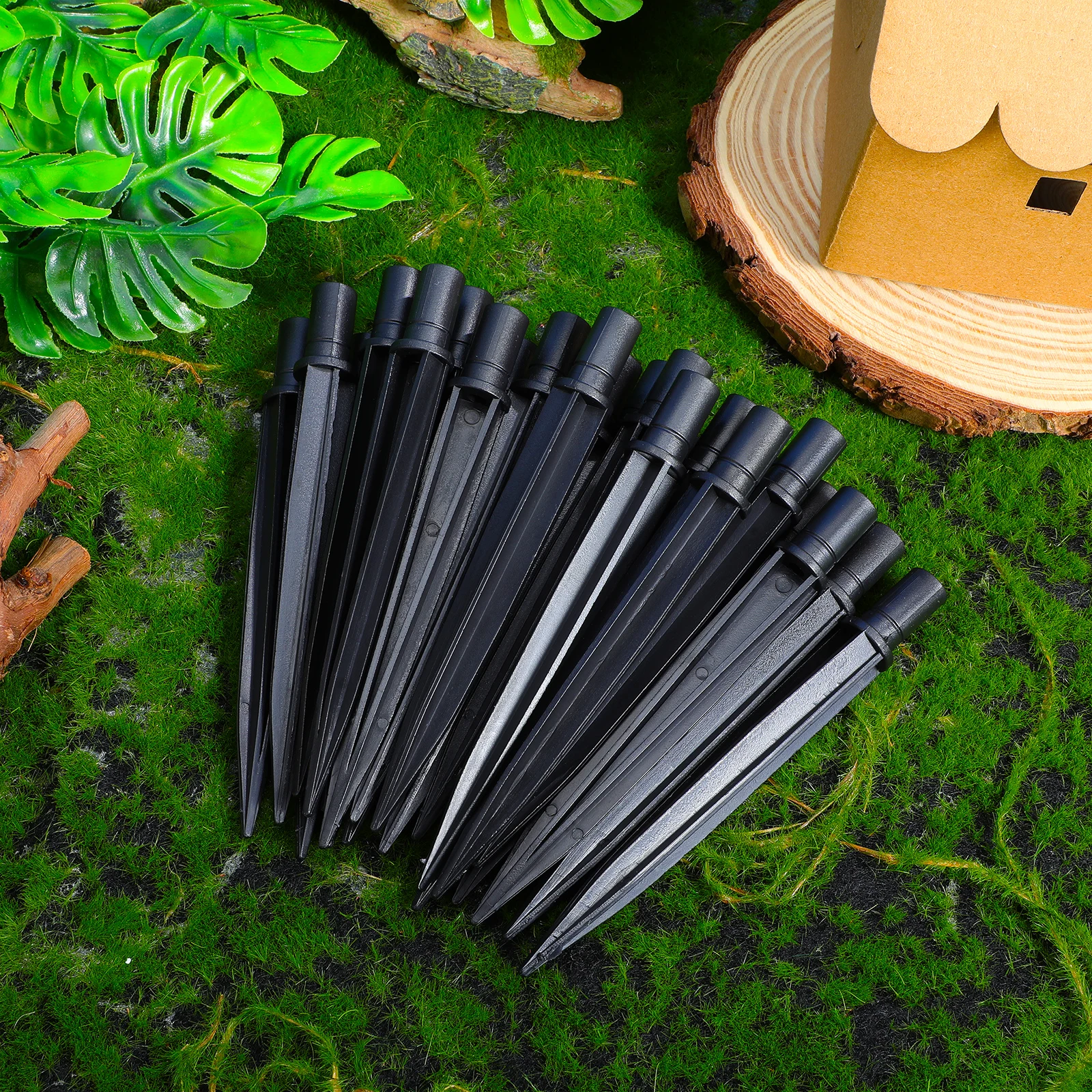 

Waterproof Plastic Lawn Luminous Lamp Garden Solar Lights Durable Corrosion Resistant Stakes Landscape Led Ground Spike Lawn