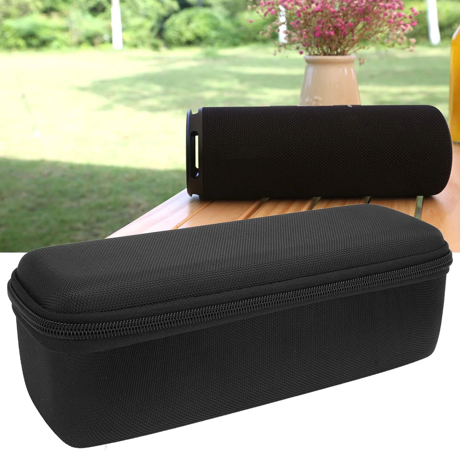 

Speaker Travel Hard Case Waterproof Scratch Proof Portable Wearable Drop Resistant Speaker Carrying Bag for Home