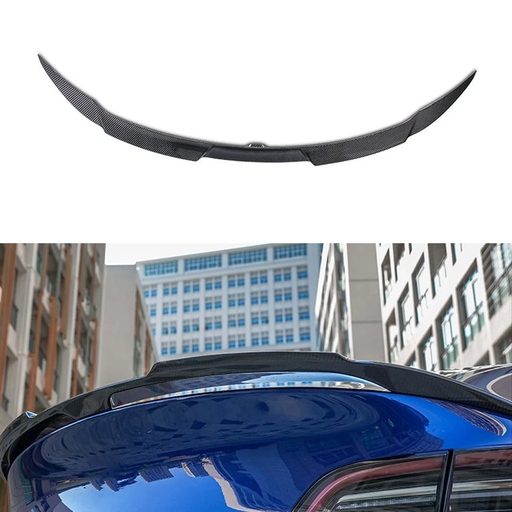 

Genuine Carbon Fiber For Tesla MODEL Y Rear Wing Spoiler Body Kits Car Accessories Auto Parts