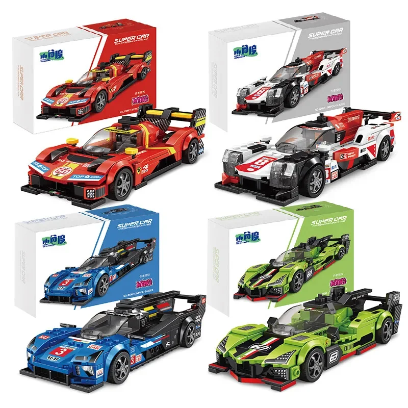 11 Types Speed Champions Car Hypercar Building Blocks MOC Construction Bricks Famous Sport Vehicle Toys Gift For Children Kids