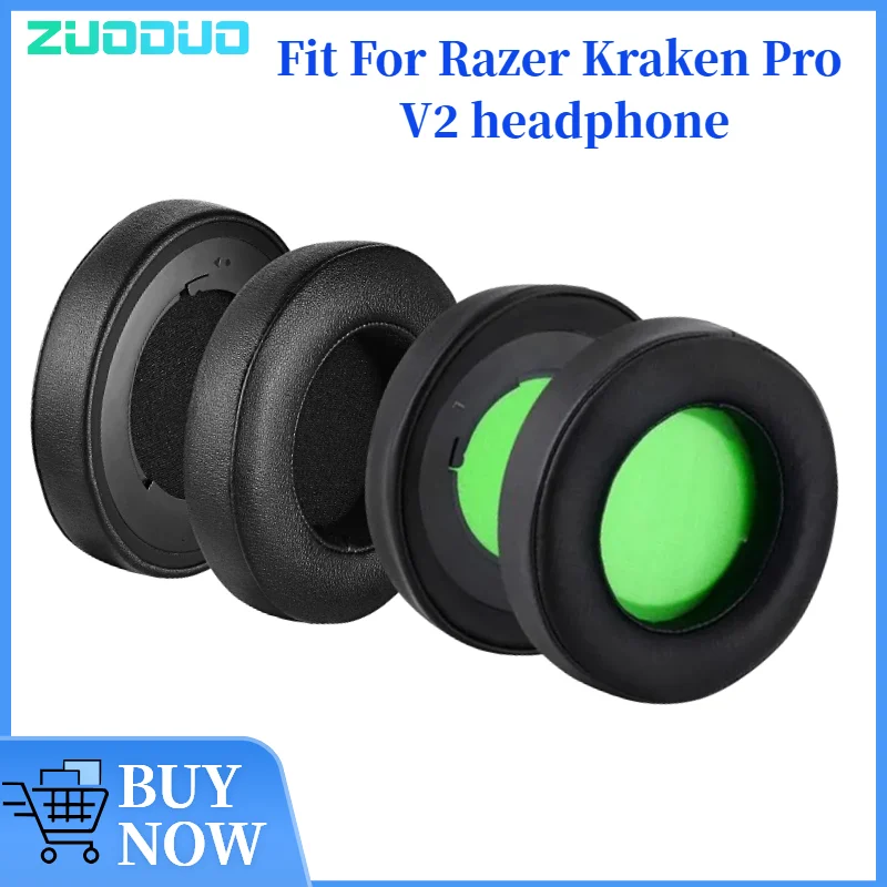 

ZUODUO Ear pads for Razer Kraken Pro V2 replacement Earpads headphones Earmuffs Memory Sponge Sleeves Cover Case