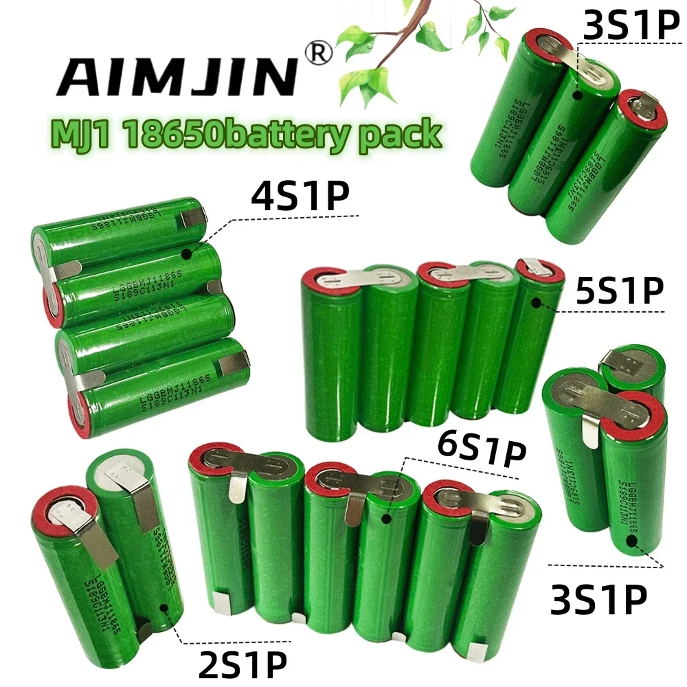 3500mAh MJ1 18650 7.4 V-24V Lithium-Ion - Custom battery package, welding battery 2S1P 3S1P 4S1P 5S1P 6S1P