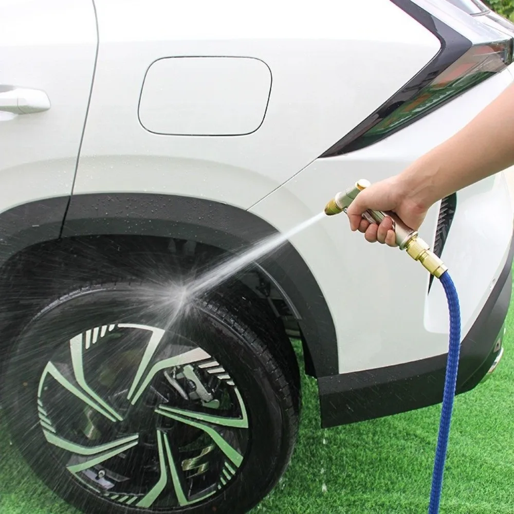 

High Pressure Garden Water Spray Adjustable Spray Modes Aluminum Alloy Water Hose Jet Powerful Cleaning Efficient