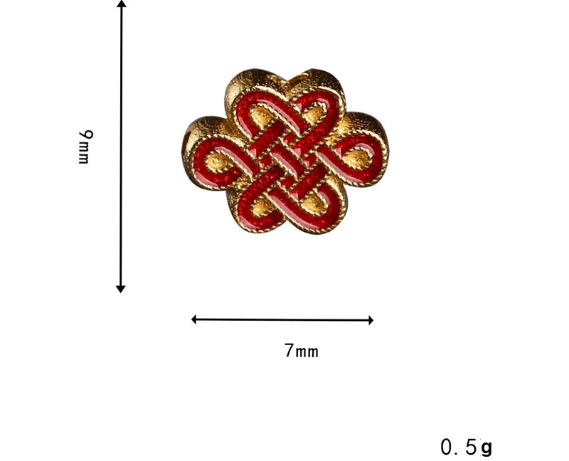 Handmade 100% 925 Silver Tibetan Endless Knot Beads the Chinese Knot Lucky Loose Bead Jewelry FInding