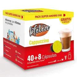 Cappuccino Dolce gusto compatible  marca Kfetea 48 cápsulas,  Formato Super Ahorro 8436583660386 Raíz Inicio DOLCE GUSTO KF4808