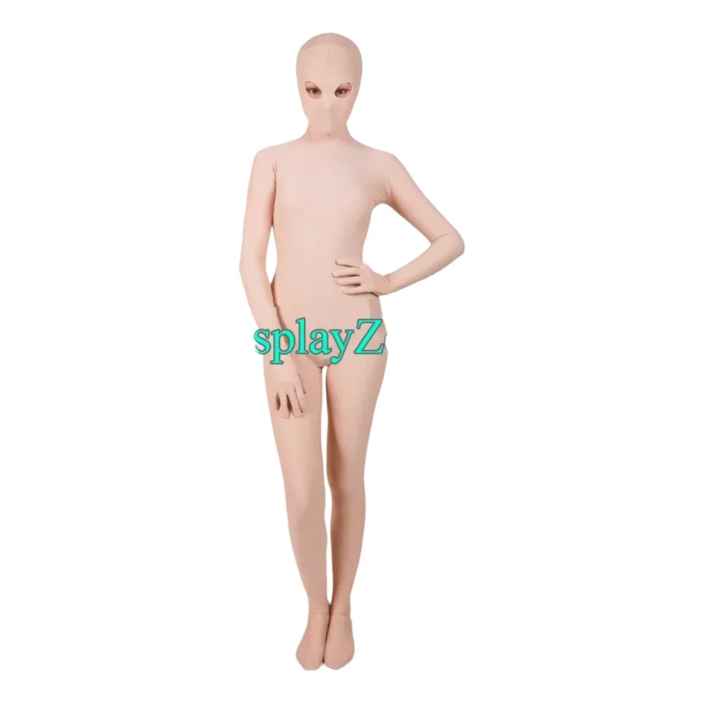 

Newest Flesh High Quality Spandex Zentai Bodysuits Halloween costumes Hot Sale Freeshipping Zentai