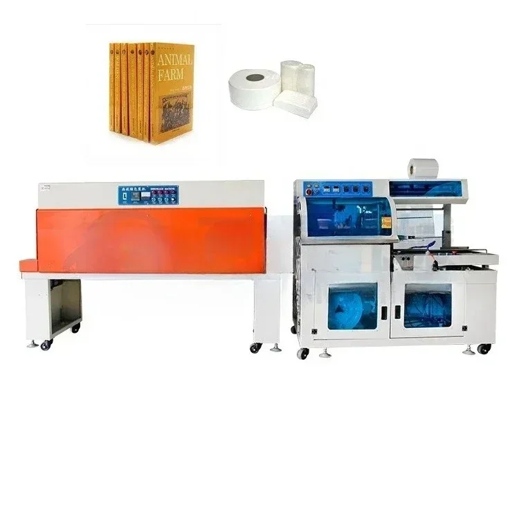 Fast Delivery Edge Side Sealing Shrink Film Wrapping Machine For Stationery Printing Books Paper Rolls