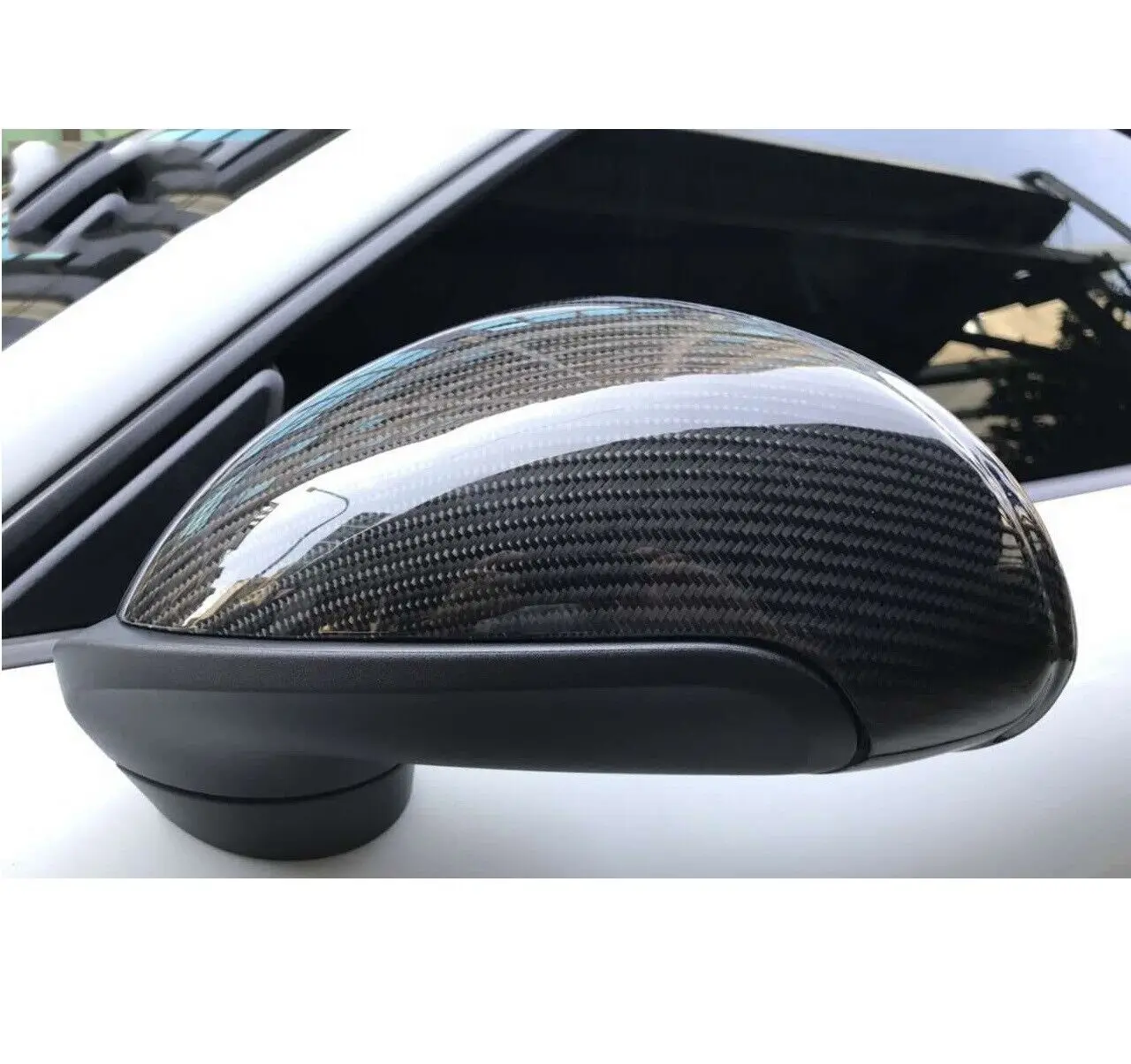 Dry Carbon Fiber Car Door Side Mirror Cover Caps Replace For Porsche 991 911 981 Boxster Cayman 2013-2016