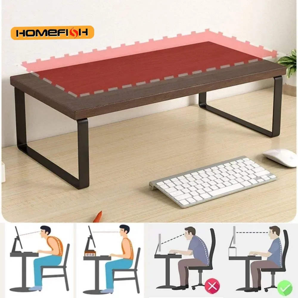 Base Elevadora para Monitor de Computadora, Estante de Almacenamiento para Oficina en Casa, Estante de Almacenamiento Creativo para Escritorio de Computadora, Suministros de Almacenamiento para Oficina