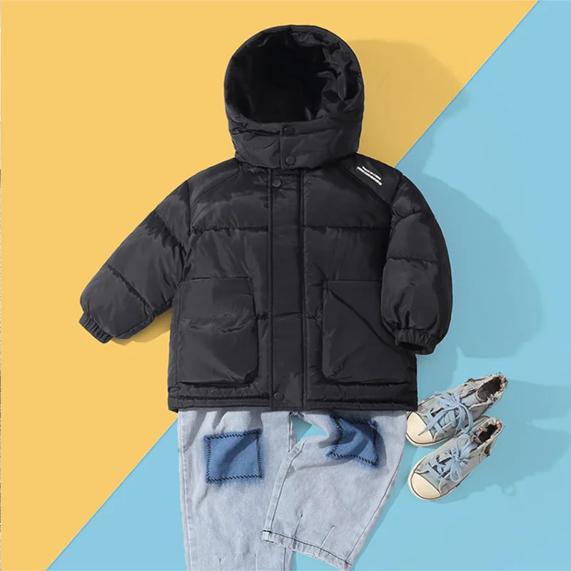 Children\'s cotton-padded jacket baby winter thick warm coat autumn and winter new boy fashion hooded jacket cotton-padded jacket