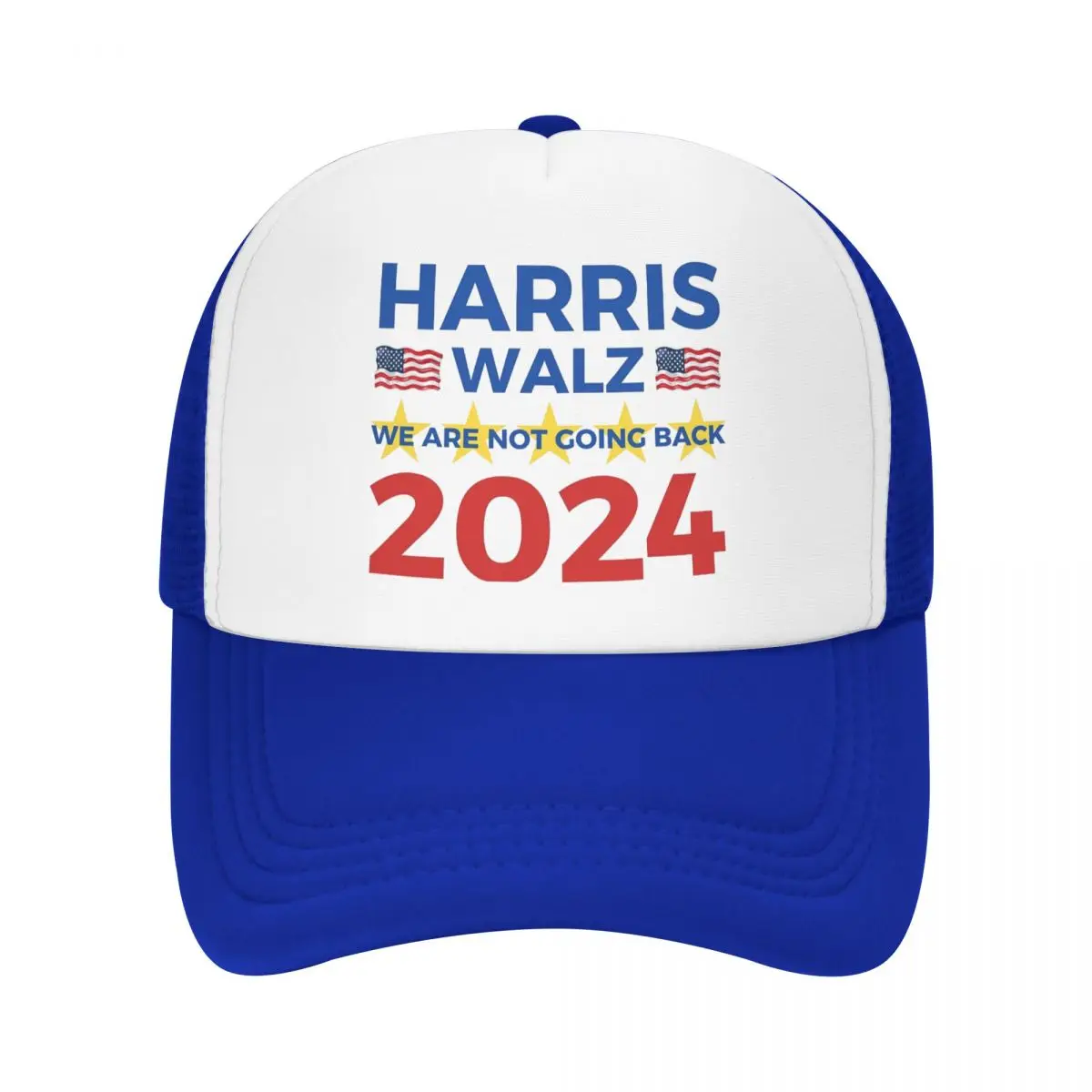 

Harris Walz 2024 Election Mesh Trucker Hat Fashion We Are Not Going Back Unisex Cooling Mesh-back Snapback Cap Adjustbale