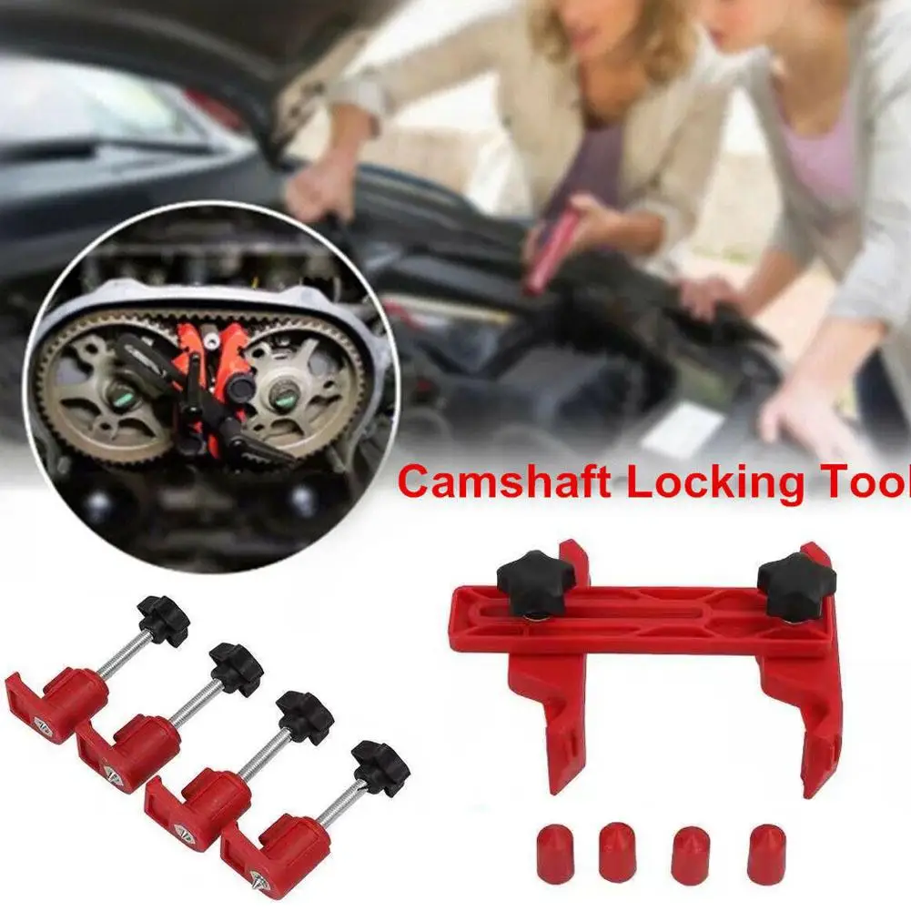 Universal Cam Camshaft pemegang kunci mobil Camshaft alat waktu Dual penguncian Sprocket mobil gigi tetap Clamp alat penguncian Gear Ca T3D9