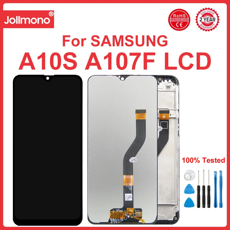 

6.2'' A10S Display Screen With Frame, for Samsung Galaxy A10S A107 A107F A107M A107F/DS Lcd Display Touch Screen Digitizer Parts