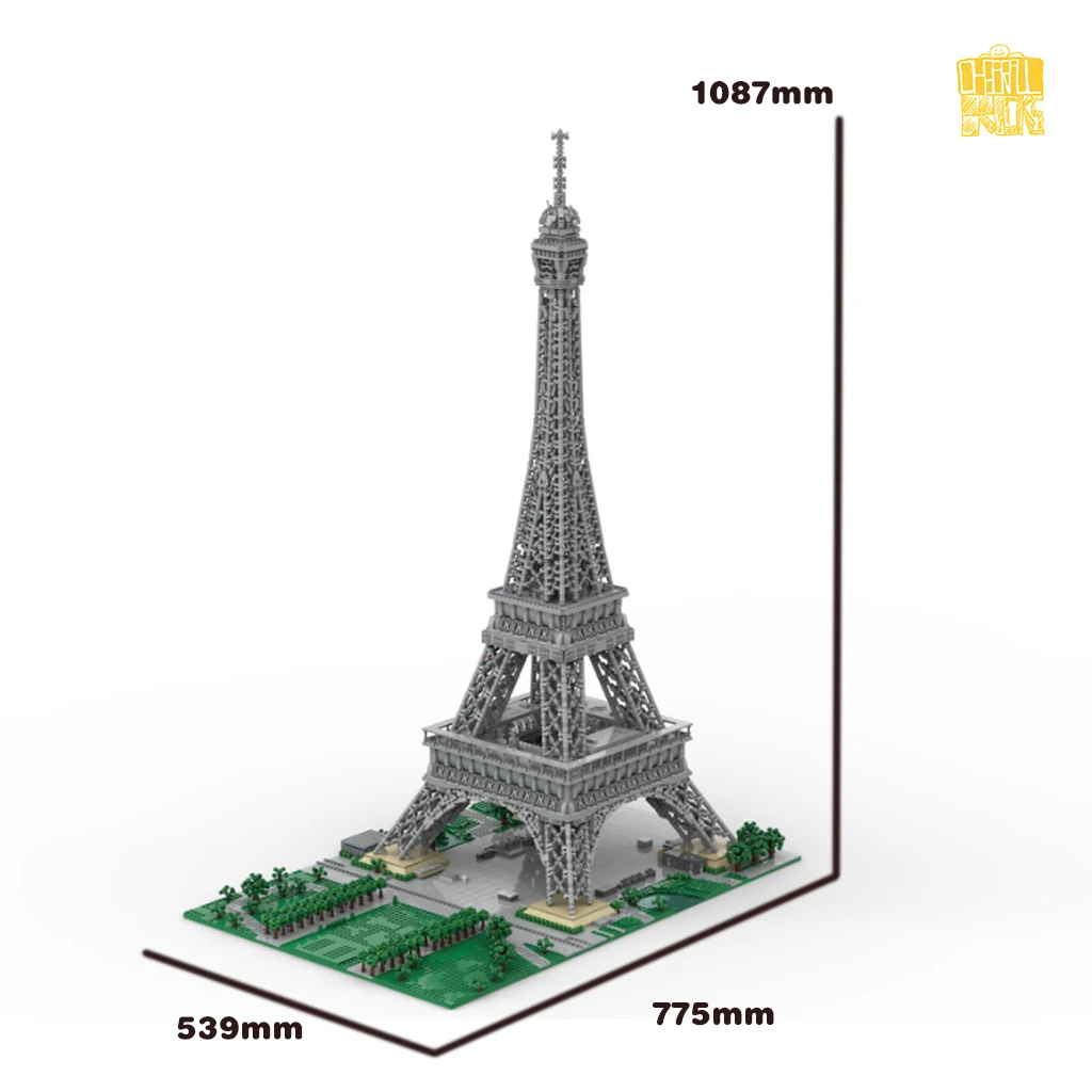 MOC-TT001 Eiffel-Model 1:300 Scale With PDF Drawings Building Blocks Bricks Kids DIY Toys Birthday Christmas Gifts