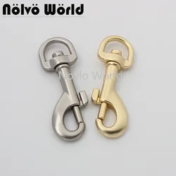 Gancho giratorio interno de metal plateado mate, accesorio para bolso, cadena, monedero, broche de doble cabeza, 7 colores, 11mm, 12mm, 10-50 piezas