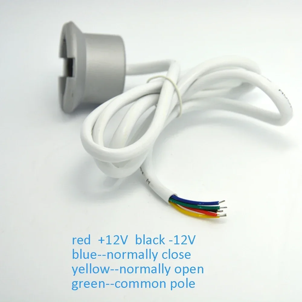 1Pcs 12Vdc 와이어 누수 감지기 PLC 및 경보 시스템 용 주방 창고 누수 센서 NC/NO 릴레이 출력