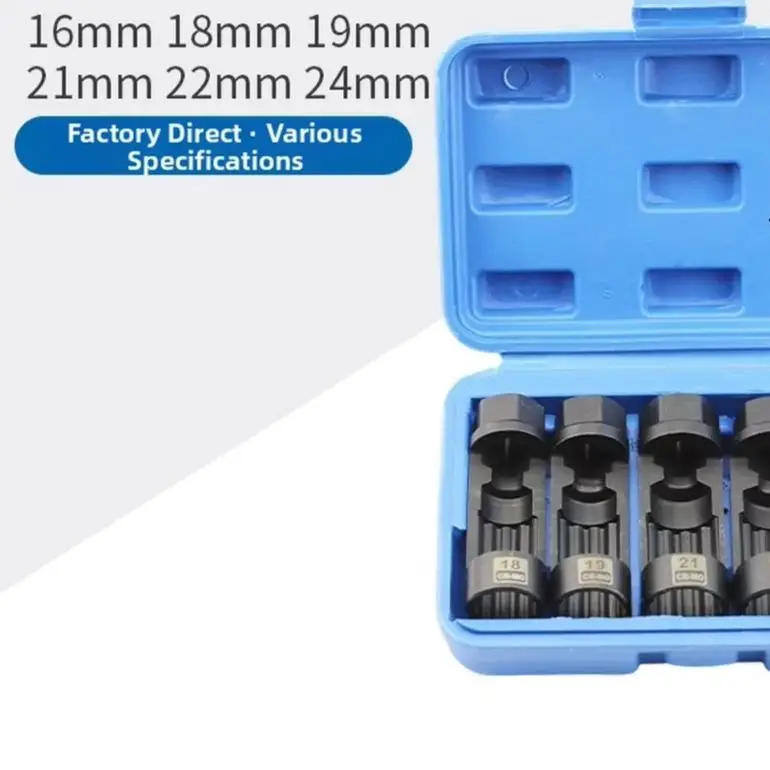 

Socket Tool Kit For Removing Shock Absorber Seat Nuts 16mm 18mm 19mm 21mm 22mm 24mm Fits Vehicles And Workshop Use