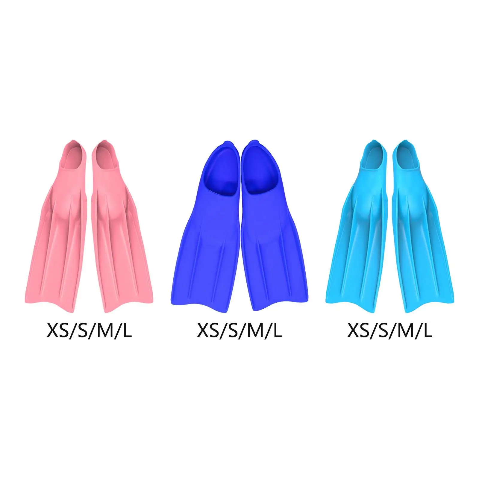 

Snorkeling Fins Comfortable Swimming Fins for Adults Swim Training Fins Long Fins Portable Lightweight Travel Scuba Diving Fins