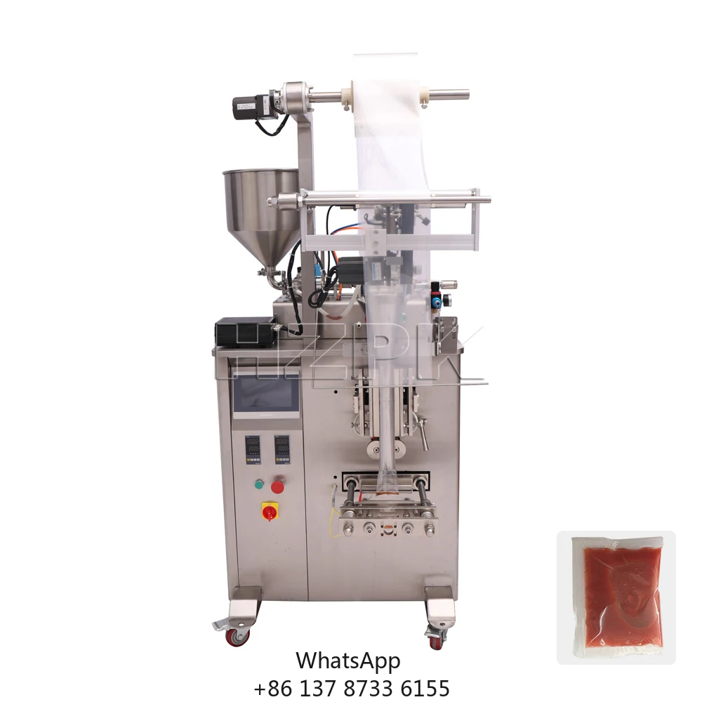 Automatic Small Food Ketchup Sauce Water Cosmetic Plastic Sachet Multi-function Filling Sealing Packaging Machines Price