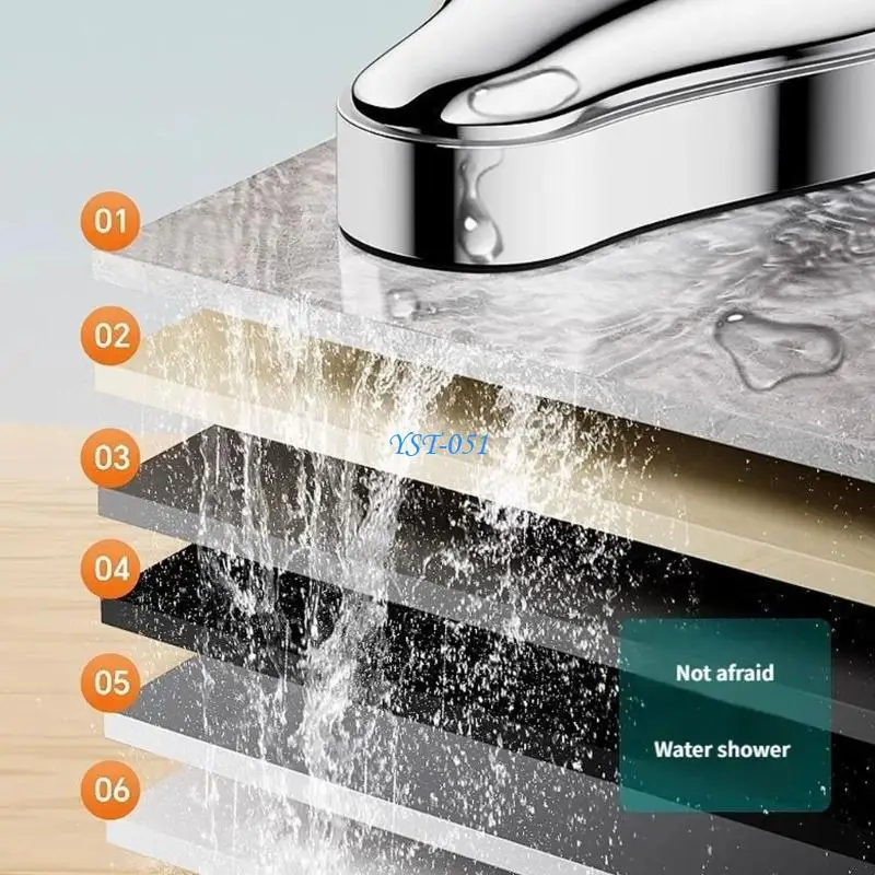 E15A Strong Metal Shower Head Holder Allowing 720 Spin & 45 Tilt Adjustment Suitable for Flexible Sprays Control in Bathroom