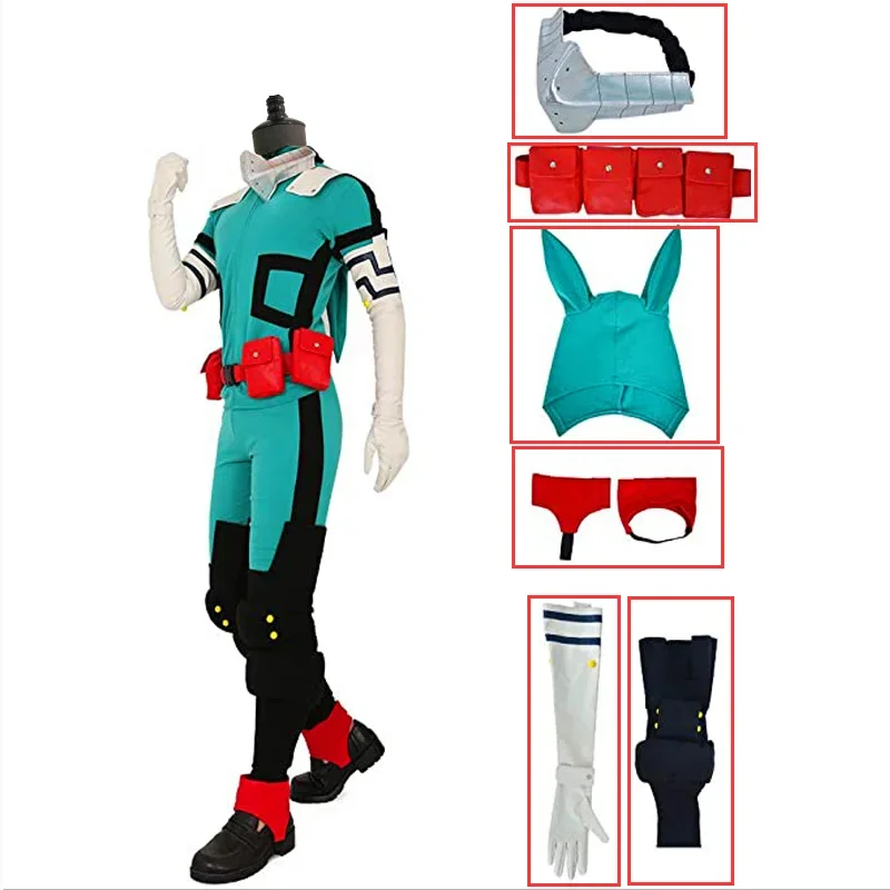 

Anime My Hero Cosplay Jumpsuit Men Academia Midoriya Izuku Deku Costume Uniform Halloween Carnival Party Suit