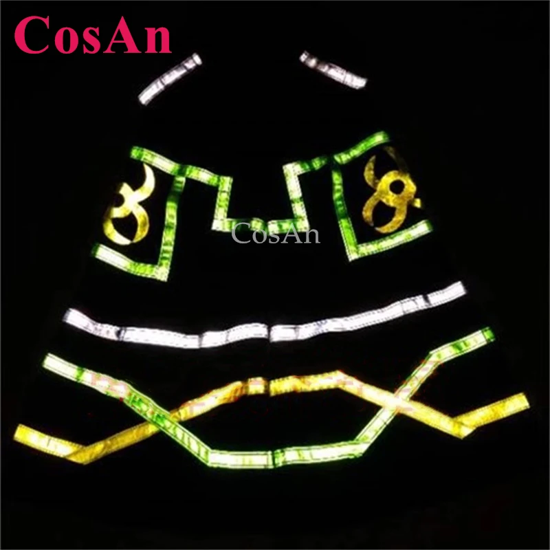 CosAn جديد AUS نمط شبح الرقص السراويل ملبورن شافل فات السراويل جرس قيعان مشرق تأثير عاكس بنطلون للجنسين