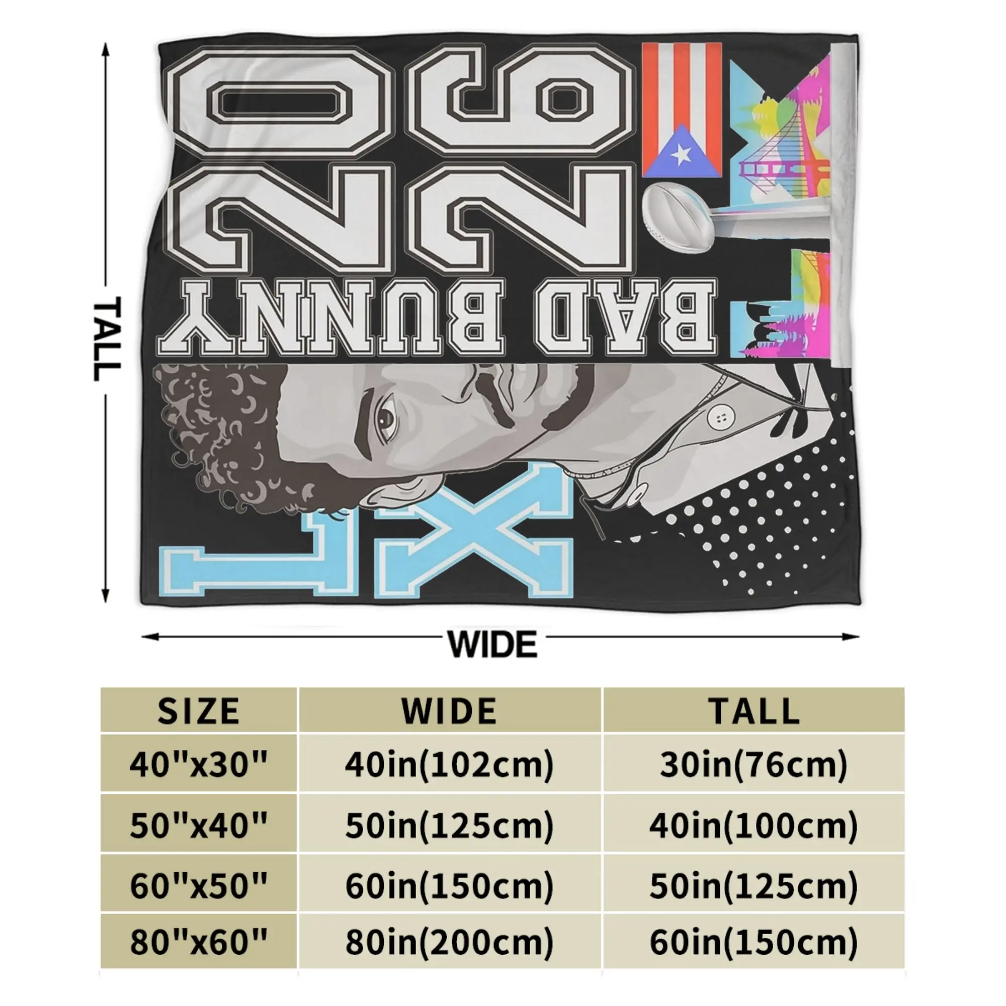 وعاء بينيتو بورتوريكو بادس باني عرض نصف الوقت 2026 بطانية دافئة مريحة منفوشة لغرفة المعيشة مفرش سرير متعدد المقاسات #4