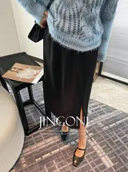 Suit Skirt Y2k Women Clothing 2024 Woman Autumn Trend Korean Style Vintage Elegant Lolita Long Balloon Chic Luxury High Waist