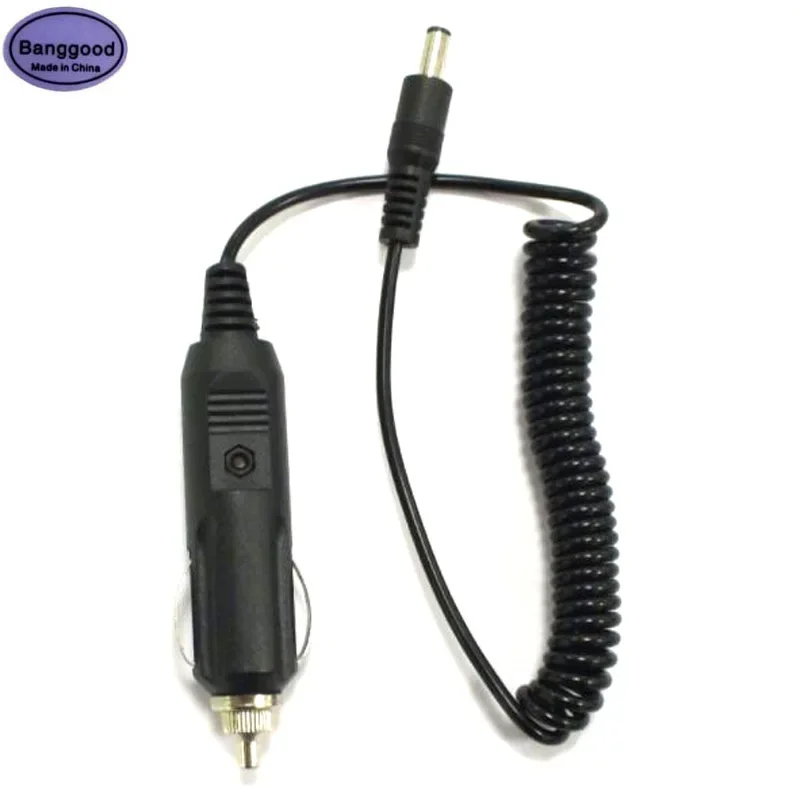 DC 12V 1A 5.5x2.5mm / 5.5x2.1mm Universal Car Cigarette Lighter Charger Power Supply Adapter for Two Way Radio Walkie Talkie