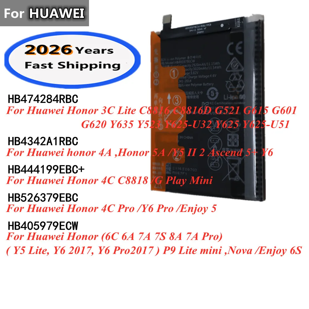 Para Huawei Honor 6C 6A 7A 7S 8A 7A Pro 5A 4A 4C Y5 Lite Y6 Pro, P9 Lite mini Nova Enjoy 6S 5 G Play Mini Y5 II 2 Ascend 5+ Y6