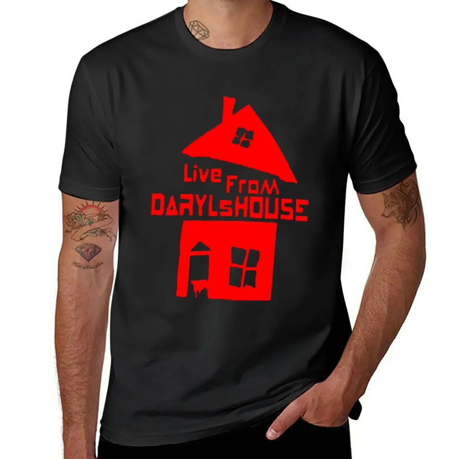 

LIVE FROM DARYLS HOUSE T-Shirt graphic t shirts oversized t shirt summer clothes blue archive men workout shirt