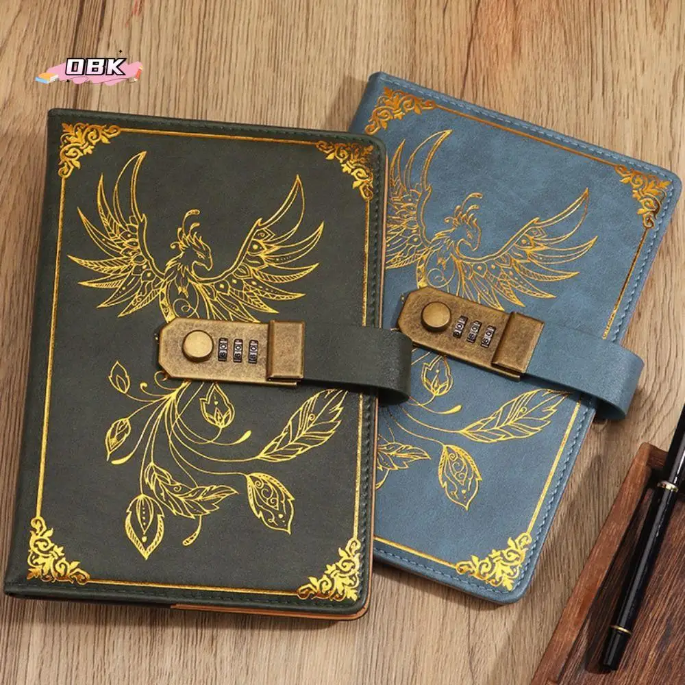 

Stationery Password Notebook Protecting Secrets Diary Book A5 Notebook with Lock 200 Pages Stain Resistant Travelers Journal
