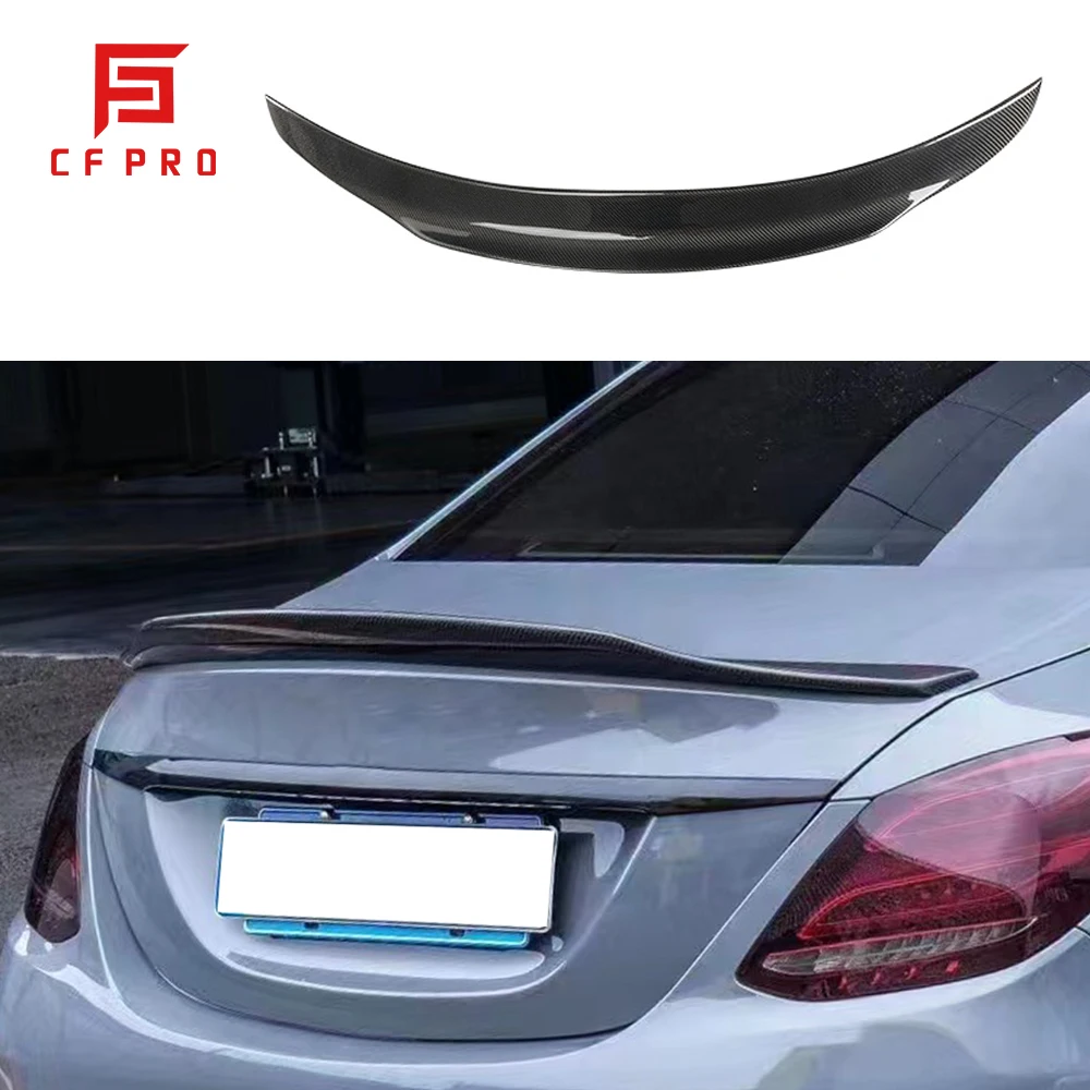 

PSM Style Carbon Fiber Rear Roof Spoiler Rear Trunk Spoiler Lip Wing For Mercedes Benz C Class W205 Coupe 4 Doors 2015+