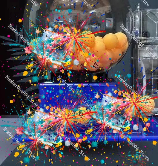 Suitable ForAutomatic Lottery Ball Machine 60 100 Ball Shaker for Prize Draw Raffle Tabletop