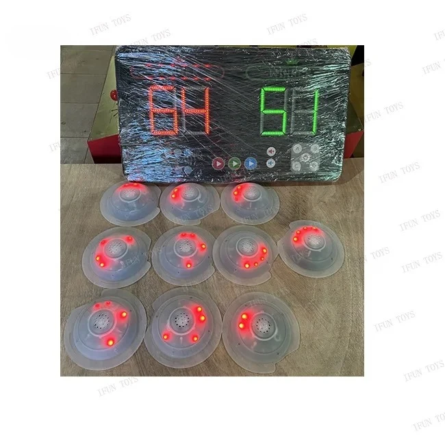

Indoor Interactive IPS Game/Reaction Game/Reaction Light Trainer with Inflatable Strike Battle Cones for Kids and Adults