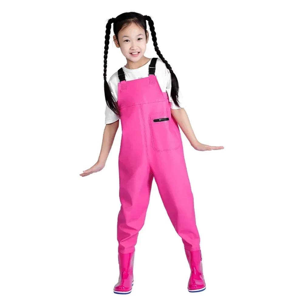 

Kids Waders With Boots 4 Color Available Full Body Rain Trousers For Youth Teenagers Fishing Waders Waterproof Pants