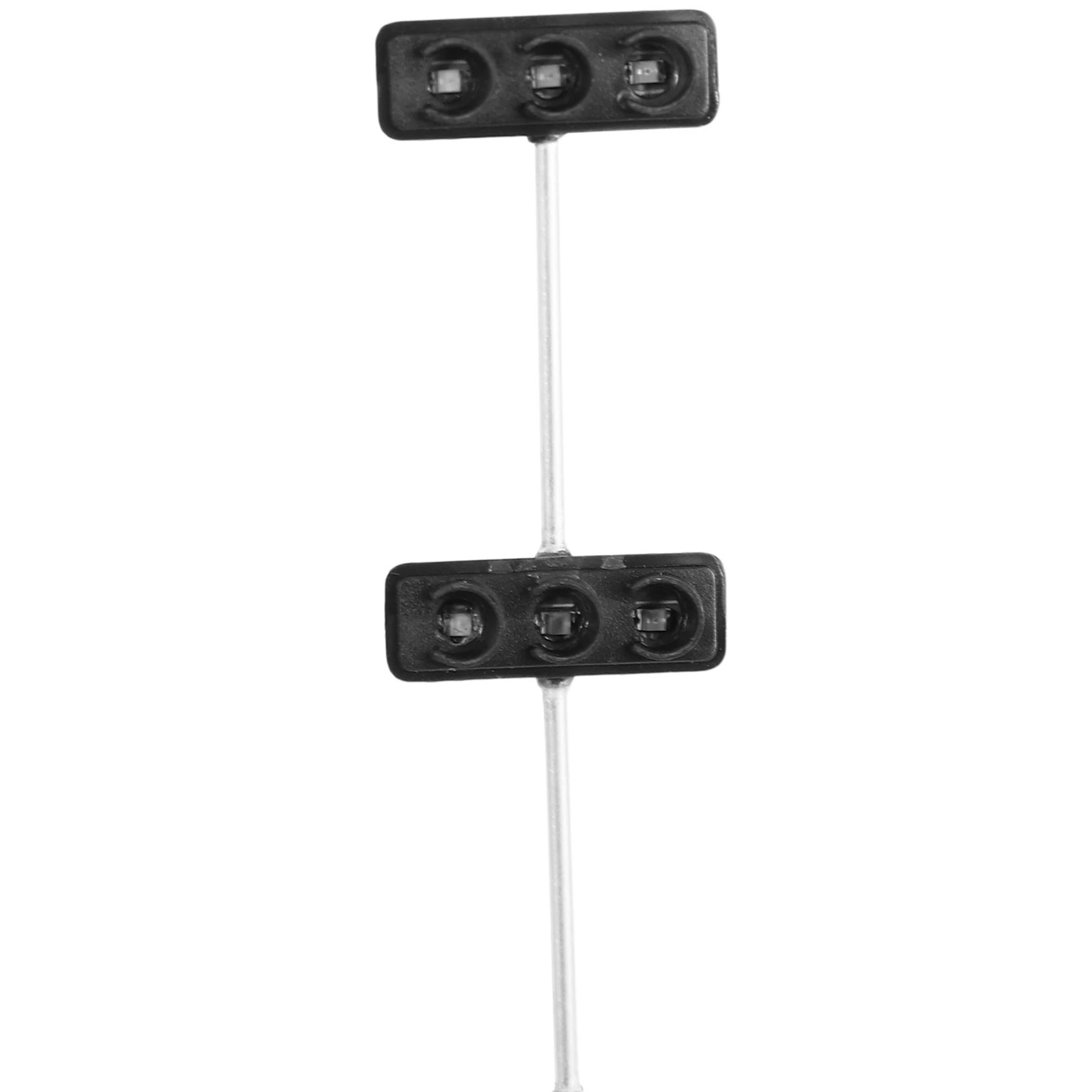 

WOWFU-10 шт. 2 светодиодных уличных фонаря в масштабе 1:100, уличный фонарь с 3-цветными светодиодными сигналами, масштабная модель 6 светодиодов для песочного стола своими руками