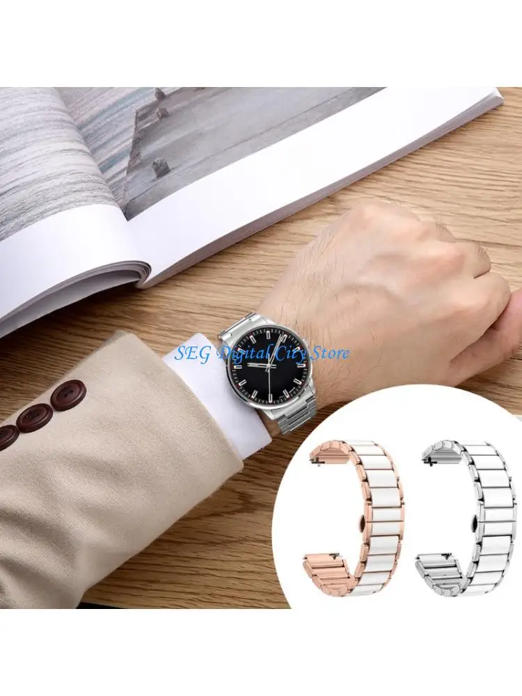 

U75b замены аксессуары Watch Band Metal Band Quick Release Braster Bristal для Rossini Регулируемая ремня Потта -защита