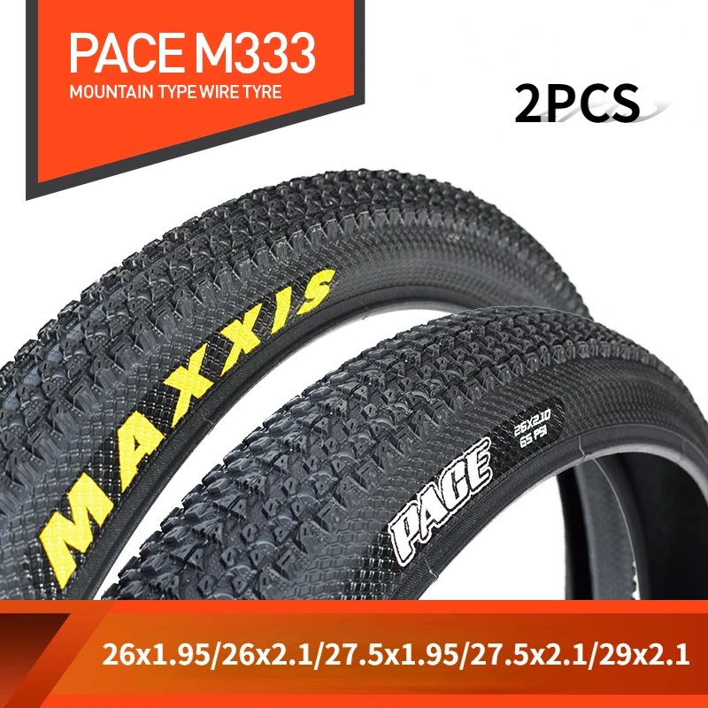 2pcs M333 26 Bicycle Tire 26*1.95/2.1 27.5*1.95/2.1 29*2.1MTB Mountain Bike Tire PACE REKON IKON Steel Wire Tyre