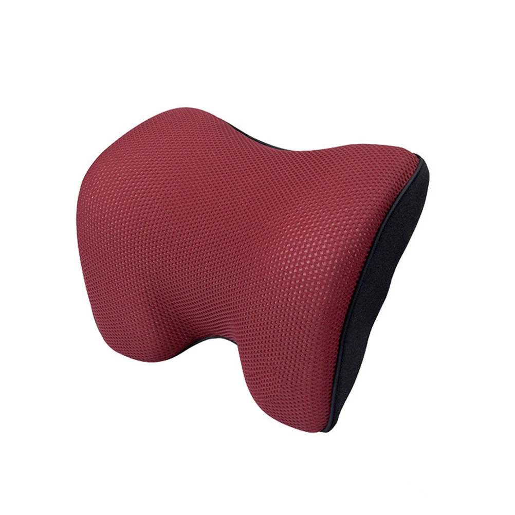 

Universal Car Seat Headrest Pad Memory Pillow Head Neck Care Rest Support Pillow For Car Seat (Dark red)