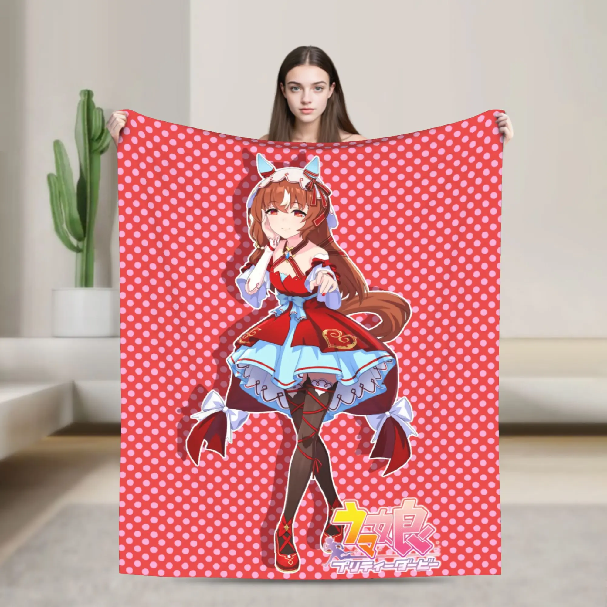 Still In Love UmaMusume Pretty Derby Flannel Blankets Autumn  Warm Soft Bedding Throws for Girls Boys Living Room Sofa Bed Cover