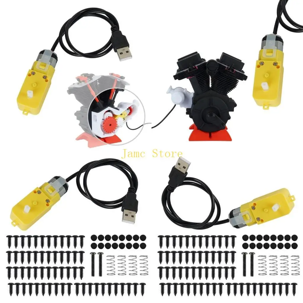 

LX0B Quality 3D Engine Model Assembly With Durability Metal Parts Design For Long Terms Collection And Learning Use