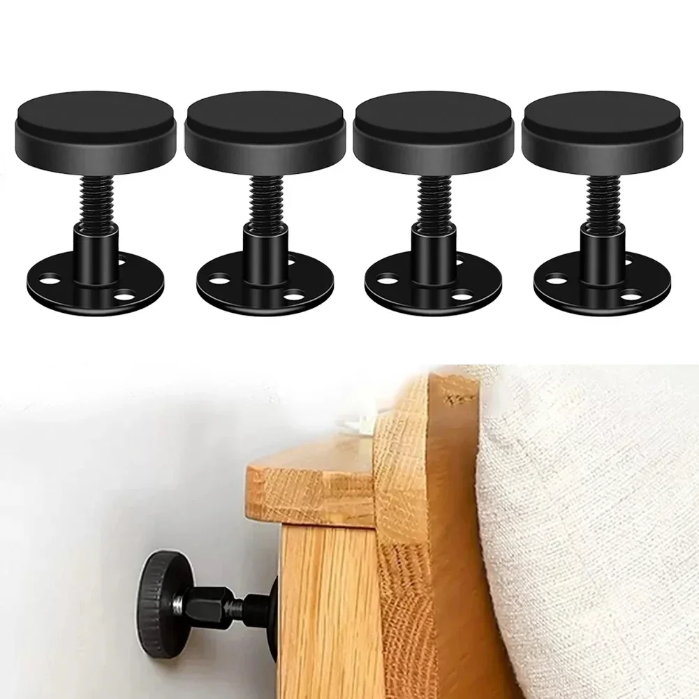 4pcs Headboard Stoppers Adjustable Anti-Shake Fixing Device Bed Frame Support Headboard Stopper  Furniture Base Fasteners ﻿