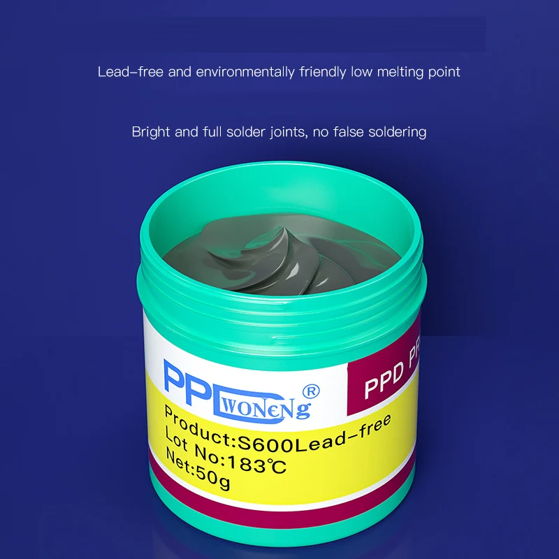 PPD Lead-free Solder Paste For Phone CPU SMT Tin Planting 138 158 183 217 Degrees Melting Point Flux