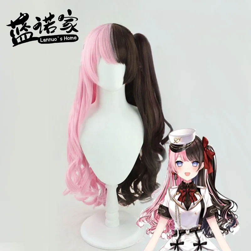 วิทูเบอร์เสมือน VTuber ฮินาโนะ ทาจิบานะอะนิเมะคอสเพลย์วิกผมไฟเบอร์ผมสังเคราะห์ทนความร้อน + หมวกวิกผม