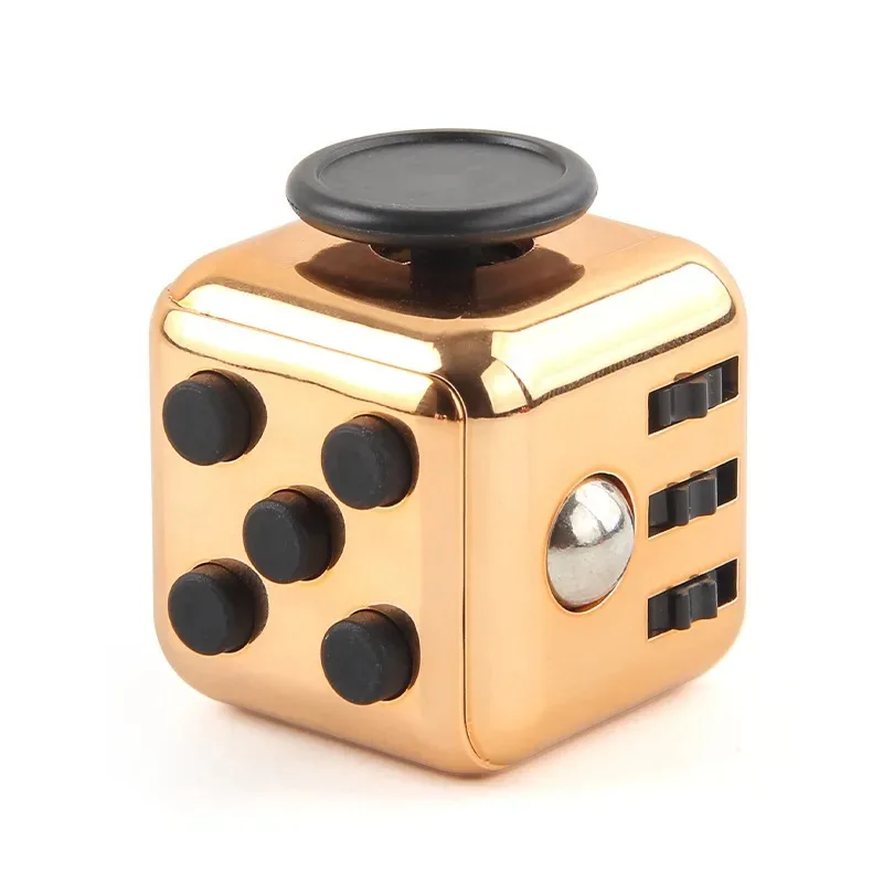 Stress Relief Solid Color Fidget Handheld Dice Cube Calm Autism Anxiety Anti-Stress Finger Toys For Adults Kids Stress Release
